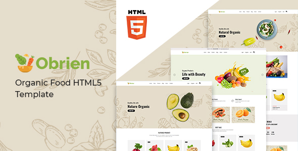 Download Obrien – Organic Food HTML5 Template Nulled 