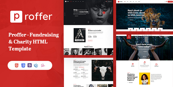 Download Proffer – Fundraising & Charity HTML Template Nulled 