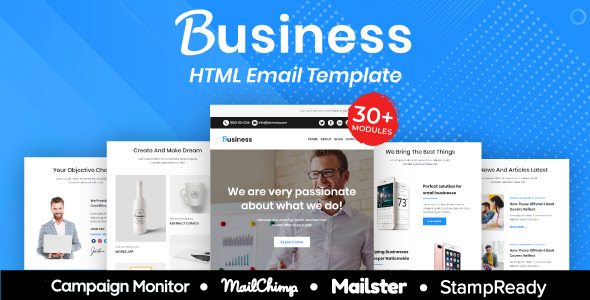 Download Business – Multipurpose Responsive Email Template 30+ Modules Mailchimp Nulled 