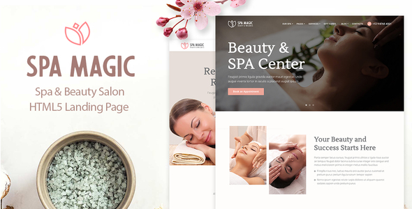 Download SpaMagic – Beauty Spa Salon Wellness Center HTML Template Nulled 