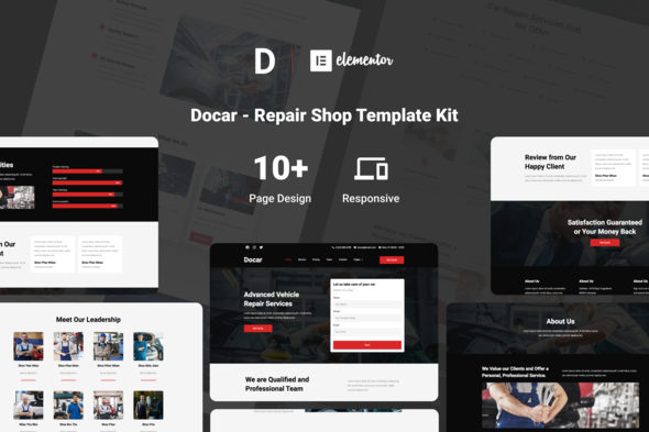 Download Docar – Repair Shop Elementor Template Kit Nulled 