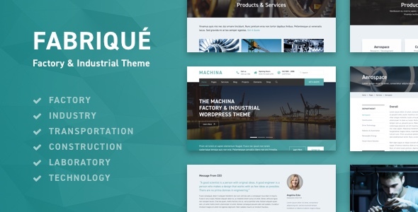 Download Fabriqué – Factory & Industrial Business WordPress Theme Nulled 