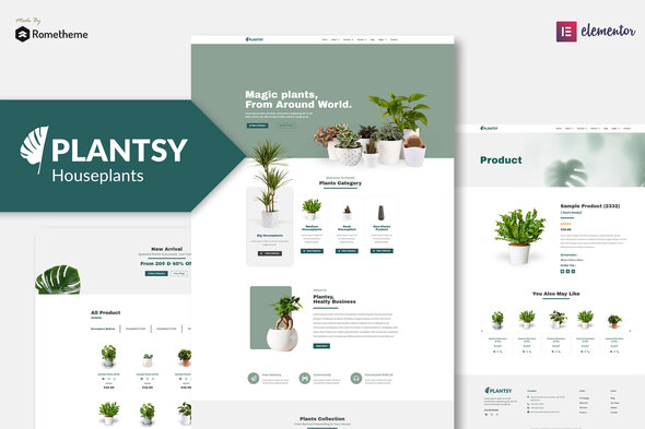 Download Plantsy – Houseplants Elementor Template Kit Nulled 
