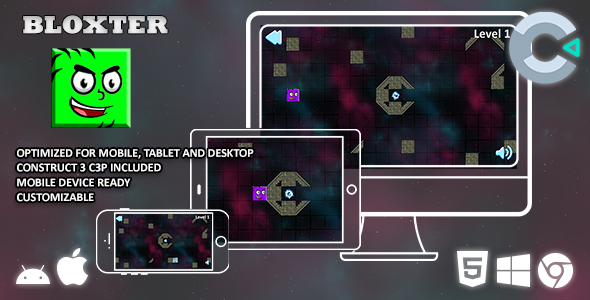 Download Bloxter – Construct 3 Game Nulled 