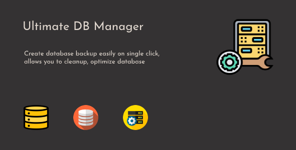 Download Ultimate DB Manager – WordPress Database Backup, Cleanup & Optimize Nulled 