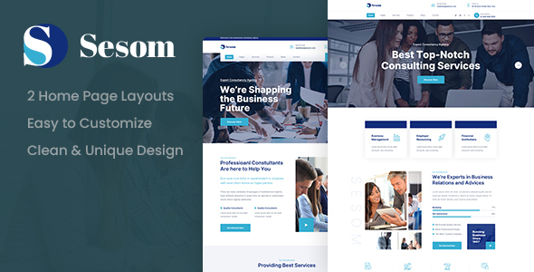 Download Sesom – Consulting PSD Template Nulled 