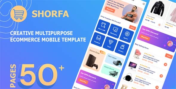 Download Shorfa – Multipurpose Ecommerce Mobile Template Nulled 