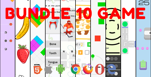 Download Bundle 10 Game. Mobile, Html5. .c3p (Construct 3) Nulled 