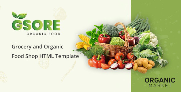 Download Gsore – Grocery and Organic Food Shop HTML Template Nulled 