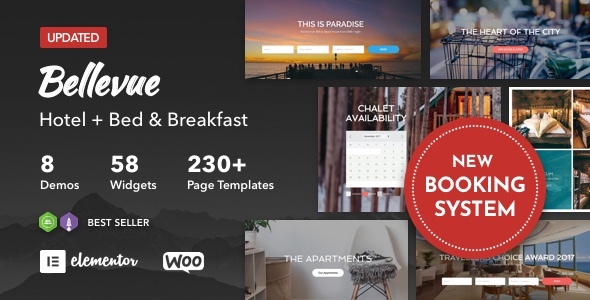 Download Hotel + Bed and Breakfast Booking Calendar Theme | Bellevue Nulled 