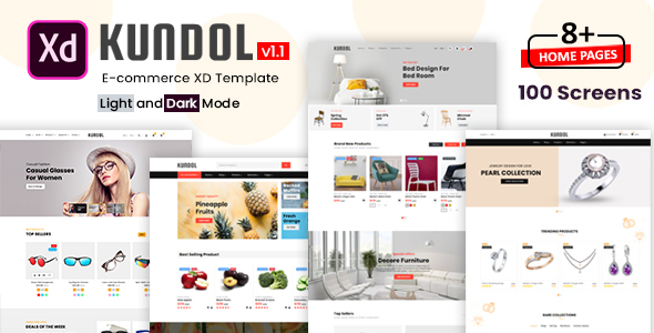 Download Kundol – Multipurpose Shopping XD Template Nulled 