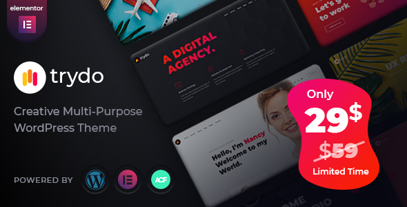 Download Trydo – Creative Agency & Portfolio WordPress Theme Nulled 