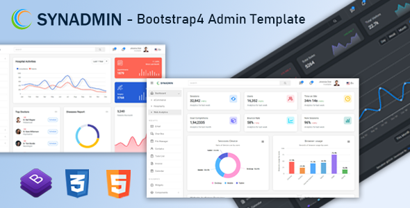 Download Synadmin – Bootstrap4 Admin Template Nulled 