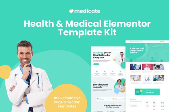 Download Medicate – Health & Medical Elementor Template Kit Nulled 