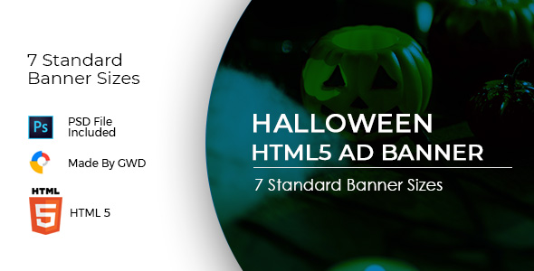 Download Animated Html5 Halloween Ad Banners Template Nulled 