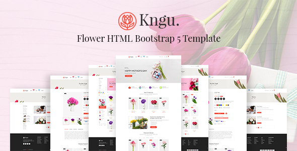 Download Kngu – Flower HTML Bootstrap 5 Template Nulled 