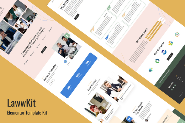 Download Lawwkit – Legal Practice Elementor Template Kit Nulled 