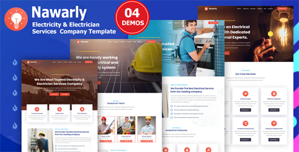 Download Nawarly – Electricity Repairing & Electrician Services Template Nulled 