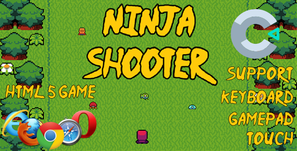 Download Ninja Shooter HTML5 Game (Includes c3p Construct 3 Source Code) Nulled 