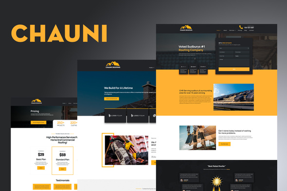 Download Chauni – Roofing Elementor Template Kit Nulled 