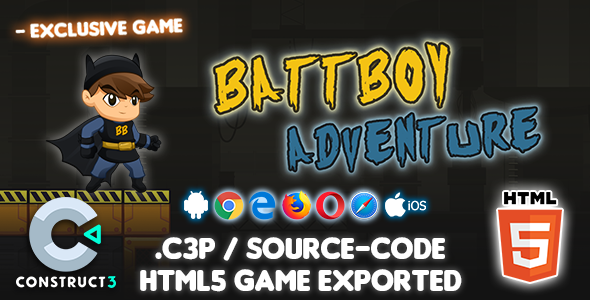 Download Battboy Adventure HTML5 Game – Construct 3 Source-code Nulled 
