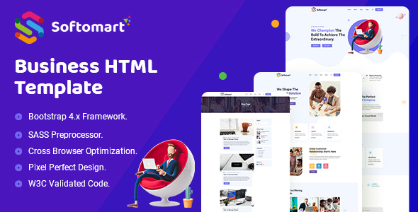 Nulled Softomart – Business Consulting HTML Template free download