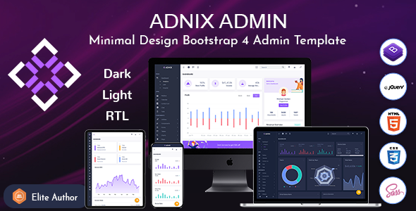 Download Adnix – Responsive Bootstrap Admin Template Dashboard Nulled 