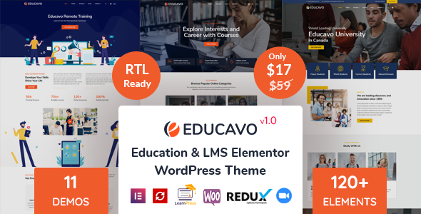 Nulled Educavo – Education WordPress Theme free download