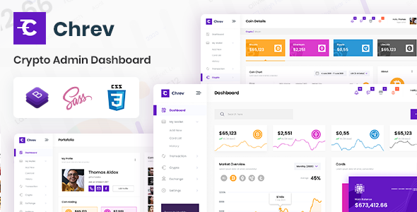 Download Chrev – Crypto Admin & Dashboard Template Nulled 