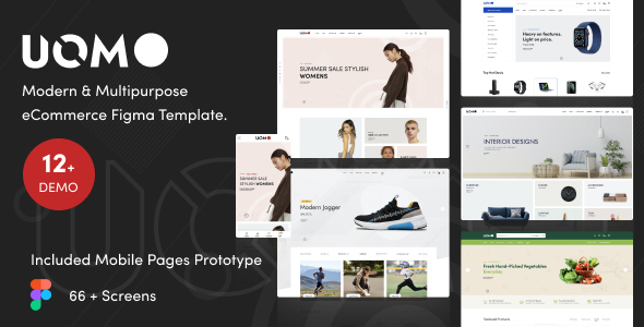 Download Uomo – Modern & Multipurpose eCommerce Figma Template Nulled 