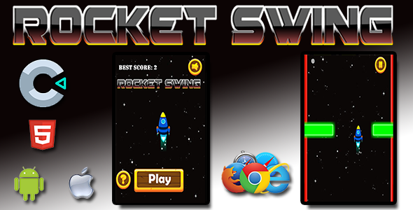 Download Rocket Swing – HTML5 Mobile Game Nulled 