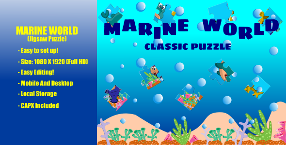 Download Marine World | Classic Puzzle | Jigsaw Puzzle Nulled 