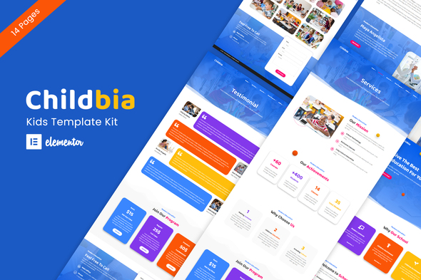 Download Childbia – Childcare Elementor Template Kit Nulled 