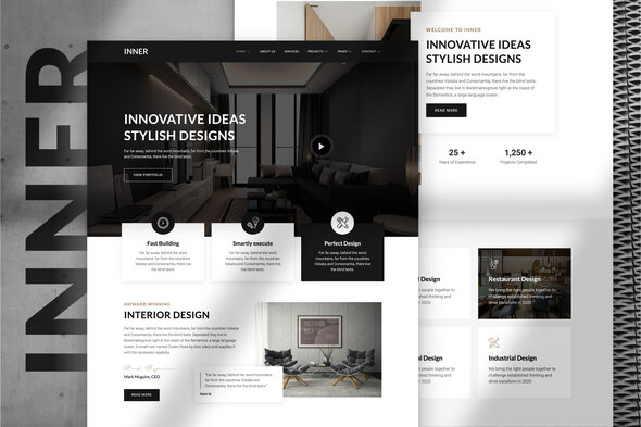 Download Inner – Interior Design & Architecture Template Kit Nulled 