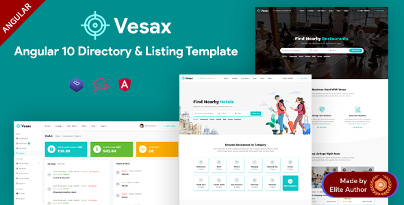 Download Vesax – Angular 10 Directory Listing + Admin Dashboard Nulled 