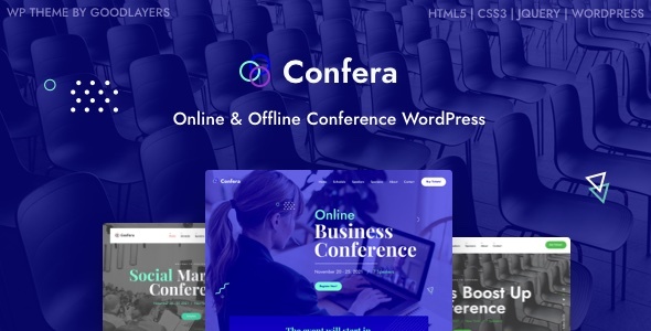 Download Confera – Online Conference & Event WordPress Nulled 
