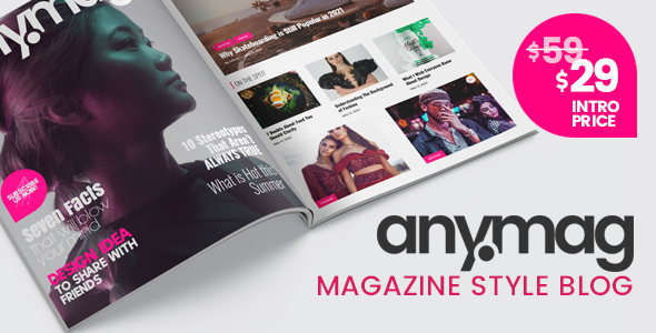 Download Anymag – Magazine Style WordPress Blog Nulled 