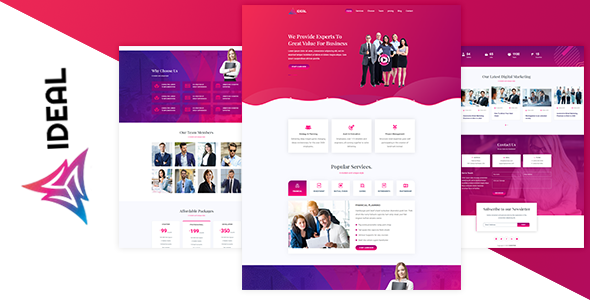 Download IDEAL – Business Landing Page Nulled 