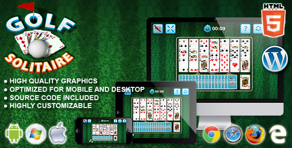 Download Golf Solitaire – HTML5 Card Game Nulled 