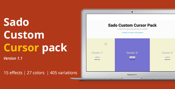 Download Sado Custom Cursor Pack | JavaScript Cursor Plugin Nulled 