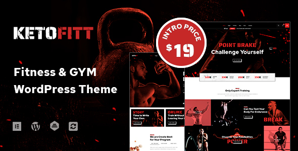 Download KetoFitt – Fitness & GYM WordPress Theme Nulled 
