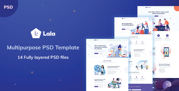 Download LALA – Multipurpose PSD Template Nulled 
