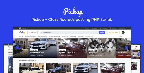 Download Pickup – Classified Ads Posting PHP Script Nulled 