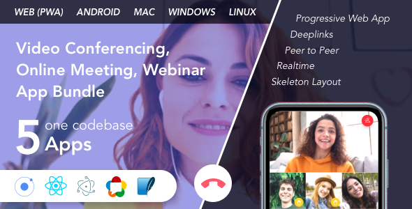 Download Teammeet – Video Conferencing, Online Meeting, Webinar App Bundle (Web, Android & Desktop) Nulled 