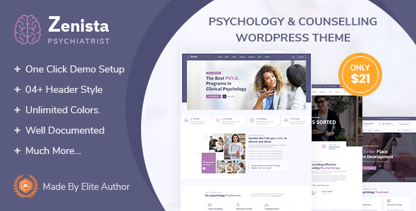 Download Zenista – Psychology & Counseling WordPress Theme Nulled 