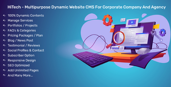 Download HiTech – Multipurpose Dynamic Website CMS For Corporate Company And Agency Nulled 