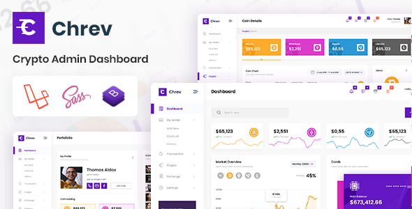 Download Crypto Laravel Admin Dashboard & Bootstrap Template Nulled 