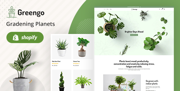 Download GreenGo – MultiPurpose Plant Store Shopify Theme Nulled 