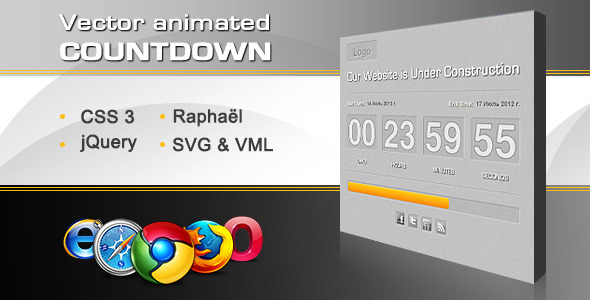 Download Vector Animated Countdown With Progress Bar Nulled 