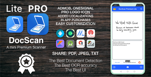 Download [VS] DocScan – A mini and Powerful mobile scanner for Android (Admob, IAP, Push Notifications) Nulled 